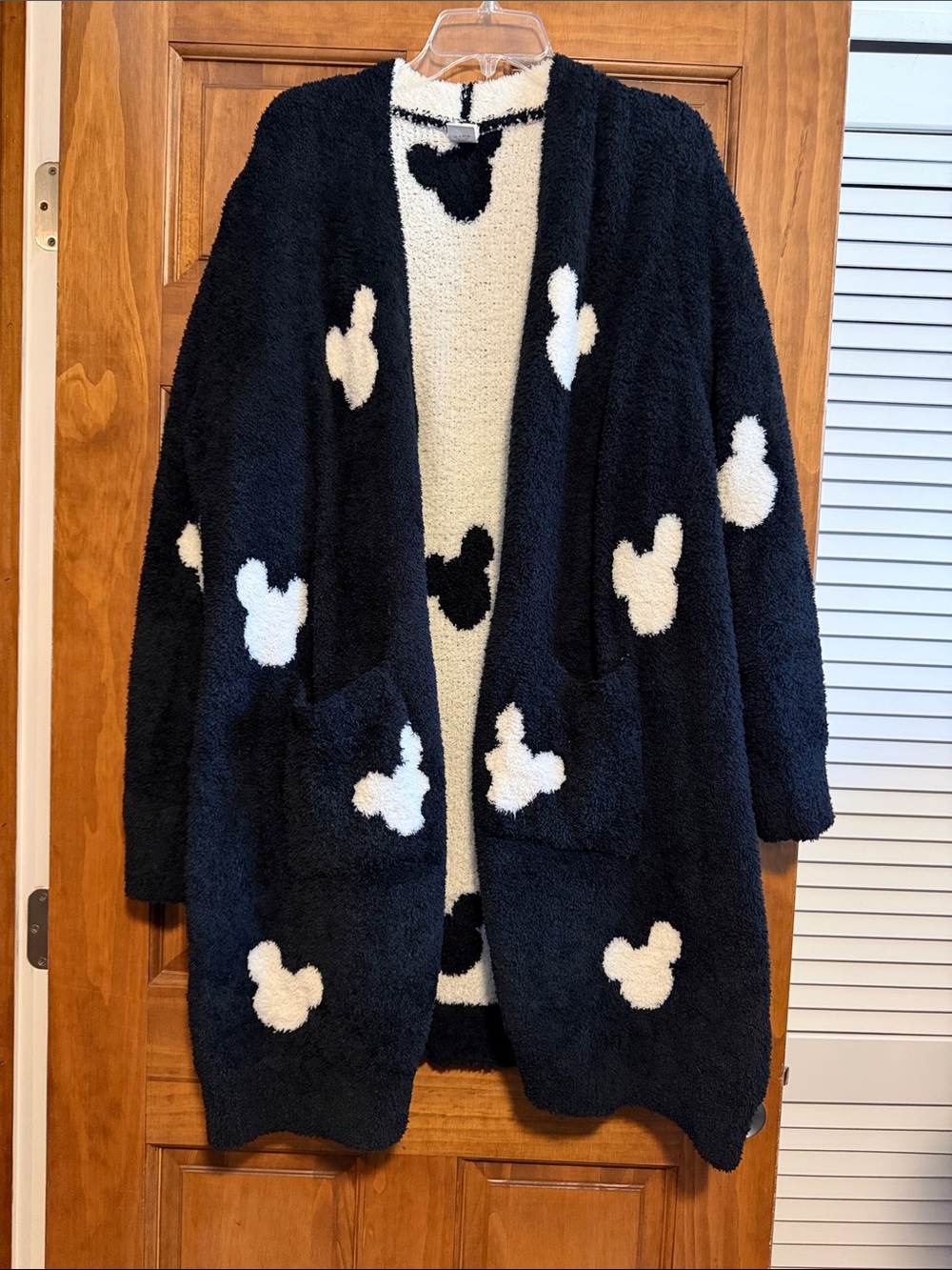 Cozy Black Mickey Head Cardigan